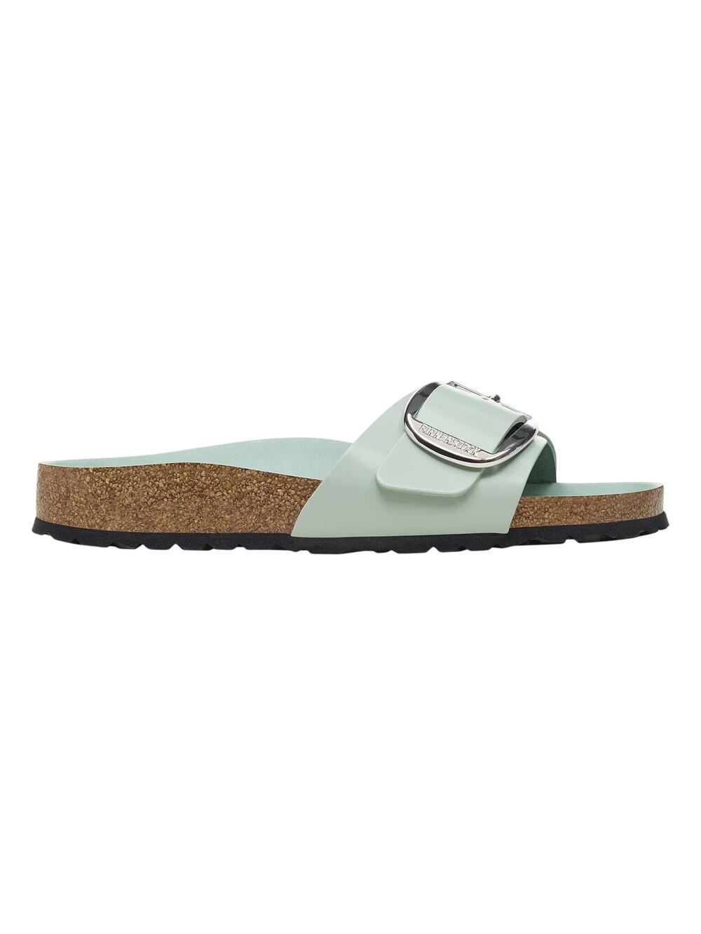 Birkenstock NIB Madrid Big Buckle Sandals in High Shine Surf Green Size 40/US 9N